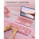 AUKEY Pink Mechanical Gaming Keyboard 108 Keys