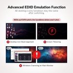 Dual Monitor KVM Switch 4K HDMI & USB