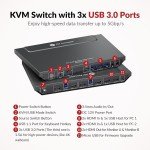 Dual Monitor KVM Switch 4K HDMI & USB