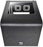 Thermaltake Core V1 SPCC Mini ITX Cube Gaming Computer Case Chassis, Black