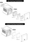 Thermaltake Core V1 SPCC Mini ITX Cube Gaming Computer Case Chassis, Black