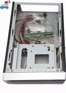 Compact Black Mini ITX PC Case with Extras