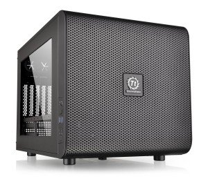 Core V21 SPCC Micro ATX, Mini ITX Cube Gaming Computer Case Chassis, Small Fo...
