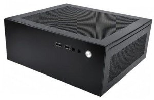 M100 Mini Desktop Case 4.3L HTPC Case Fits Flex Power Supply ITX Motherboard