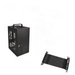Small Black Mini-ITX Gaming PC Case with Riser