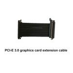 Small Black Mini-ITX Gaming PC Case with Riser