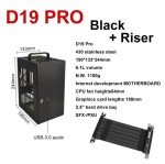 Small Black Mini-ITX Gaming PC Case with Riser