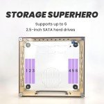 Small Gaming PC Case - Clear Acrylic & Wood