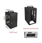 Small Black Mini-ITX Gaming PC Case with Riser