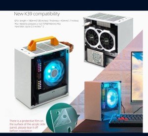 K77 Lite ITX Mini Case with Tempered Glass Panels