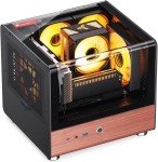 TK-0 Black ITX Mini Tower PC Case