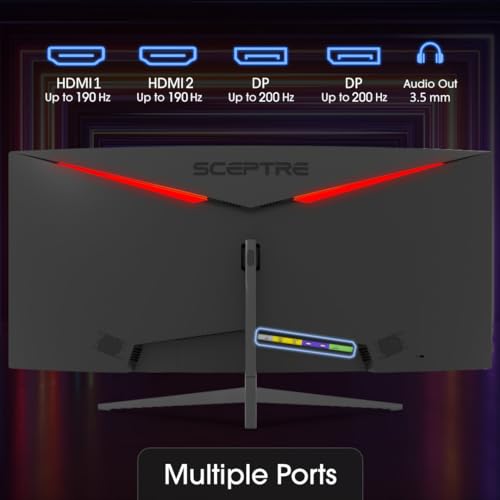 Sceptre 21:9 Curved Gaming Monitor, 200 Hz