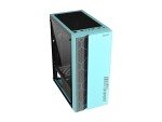 DIYPC Green USB 3.0 Steel Tempered Glass ATX Mid Tower Gaming Computer PC Case