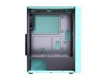 DIYPC Green Tempered Glass ATX Gaming Case