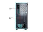 DIYPC Green Tempered Glass ATX Gaming Case
