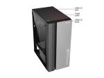 DIYPC Black ATX Mid Tower Case with Glass