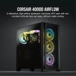 4000D AIRFLOW Tempered Glass Mid-Tower ATX Case - High-Airflow - Cable Manage...