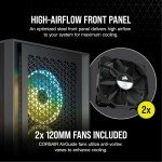 4000D AIRFLOW Tempered Glass Mid-Tower ATX Case - High-Airflow - Cable Manage...