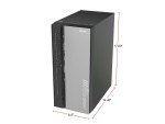 DIYPC Black ATX Mid Tower Case with Glass