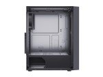 DIYPC Black ATX Mid Tower Case with Glass