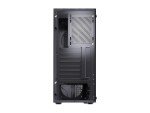 DIYPC Black ATX Mid Tower Case with Glass
