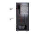 DIYPC Black ATX Mid Tower Case with Glass