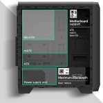 Black Mid-Tower PC Case with Dust Filters