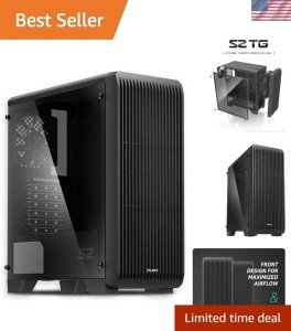 Stylish ATX Mid-Tower Case with Glass Side