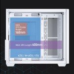 White Mid-Tower ATX Case with Dual Glass Panels
