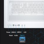 White Mid-Tower ATX Case with Dual Glass Panels