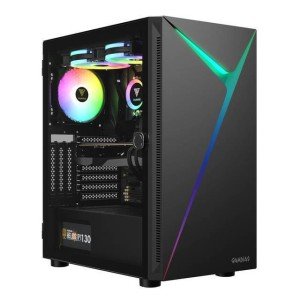 GAMDIAS Mid Tower Gaming PC Case with ARGB