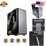 Airflow-Optimized Mid-Tower Case for Gaming
