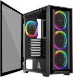 Mid Tower Gaming Case with 4 RGB Fans