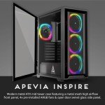 Mid Tower Gaming Case with 4 RGB Fans