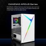 Mid Tower Gaming PC Case with Tempered Glass Door