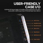 Airflow-Optimized Mid-Tower Case for Gaming