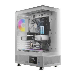 White ATX Mid Tower Gaming PC Case