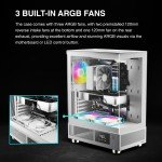 White ATX Mid Tower Gaming PC Case