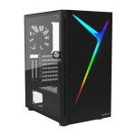 GAMDIAS Mid Tower Gaming PC Case with ARGB