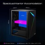 GAMDIAS Mid Tower Gaming PC Case with ARGB