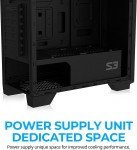 S3 ATX Mid Tower Gaming PC Case