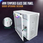 Vetroo AL800 White E-ATX Gaming PC Case