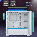 Vetroo AL800 White E-ATX Gaming PC Case