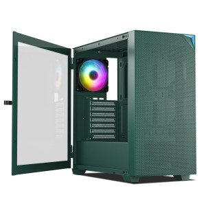VETROO AL800 Green Full Tower PC Case w/ ARGB