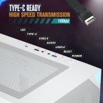 Vetroo AL800 White E-ATX Gaming PC Case