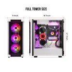Segotep Phoenix T1 White Full-Tower Gaming Case