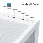 Vetroo AL900 White ATX Mid Tower Case w/ ARGB