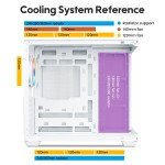 Vetroo AL900 White ATX Mid Tower Case w/ ARGB