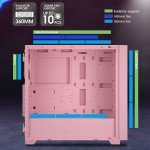 VETROO AL800 Pink Full Tower Case for GPUs