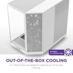 NZXT H6 Flow Gaming PC Case - White